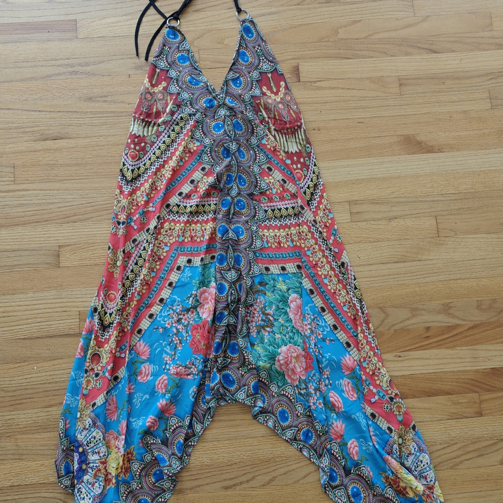 Colorful Bohemian Halter Dress